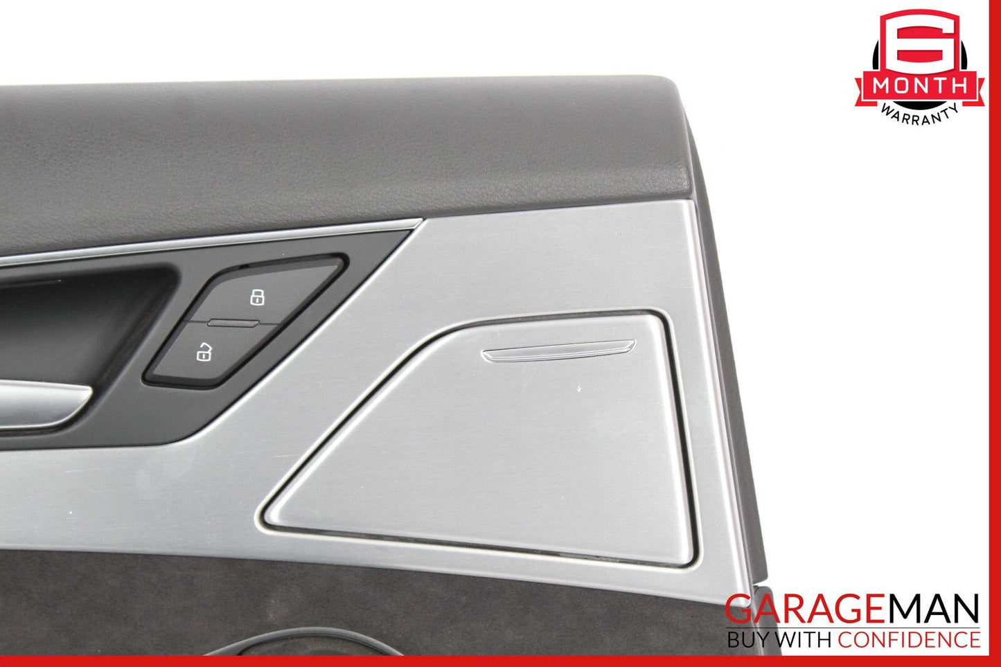 11-17 Audi A8 Interior Door Panel Rear Left Driver Side Black OEM