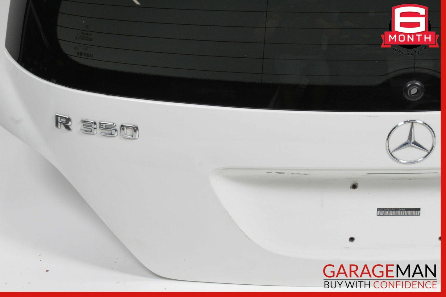 06-10 Mercedes W251 R350 Trunk Lid Hatch Tailgate Shell Tail Gate Liftgate White