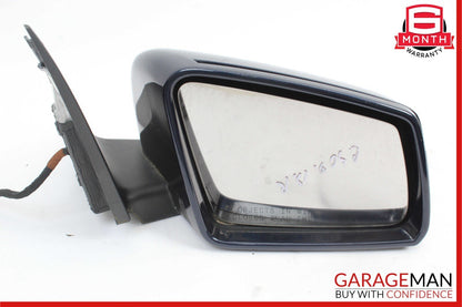 12-14 Mercedes W204 C300 Front Right Side Mirror Door Rear View Glass Blue OEM