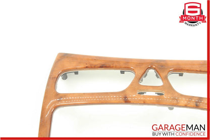 03-04 Mercedes W209 CLK55 AMG CLK500 Center Console Trim Cover Bezel Wood OEM