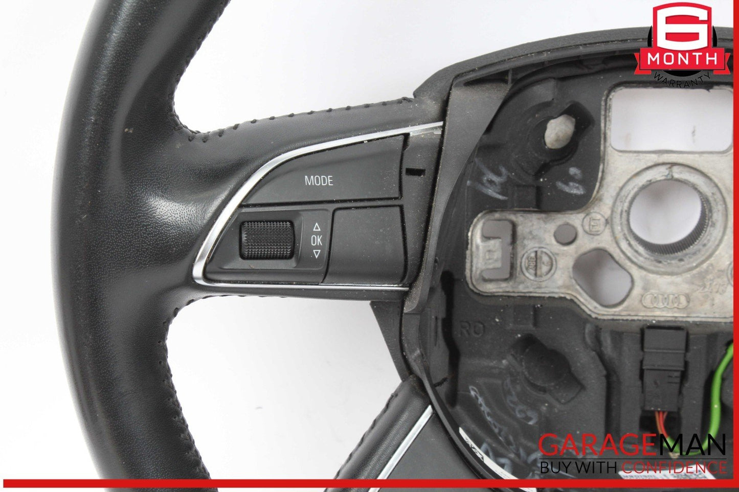 13-17 Audi Q5 Front Left Driver Side Multifunctional Steering Wheel Black OEM