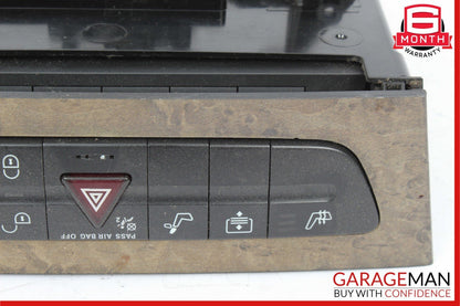 03-09 Mercedes W211 E350 E500 CLS500 Hazard Light ESP Switch Control Panel Wood