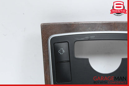10-13 Mercedes W212 E400 E350 E550 Center Console Switch Trim Bezel Wood OEM