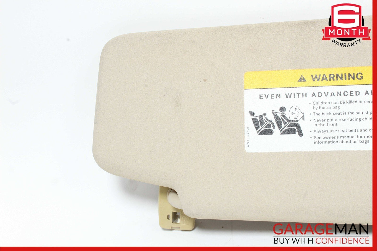 08-14 Mercedes W204 C300 Front Left Driver Side Sun Visor Sunvisor Shade OEM