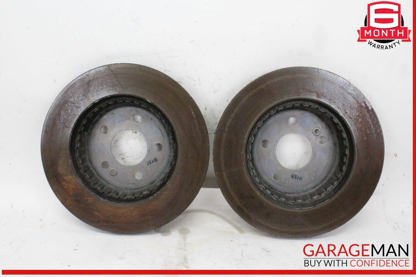 15-20 Mercedes W205 C300 Rear Right & Rear Left Side Brake Rotor Disc Set of 2