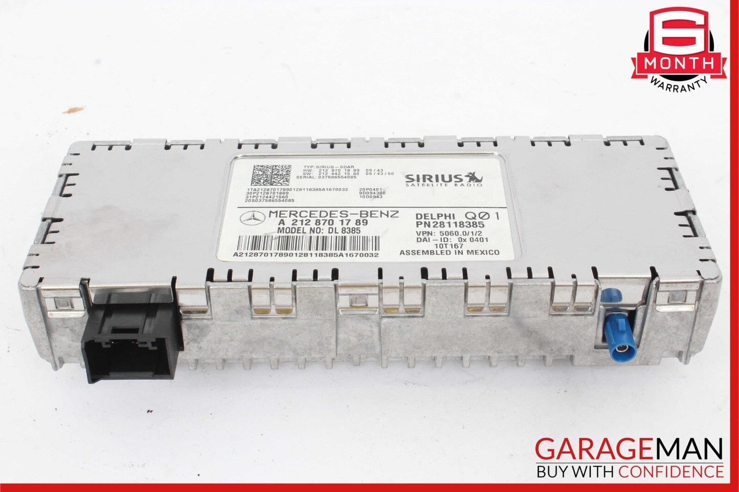 08-14 Mercedes W212 E550 C300 Sirius Satellite Radio Receiver 2128701789 OEM