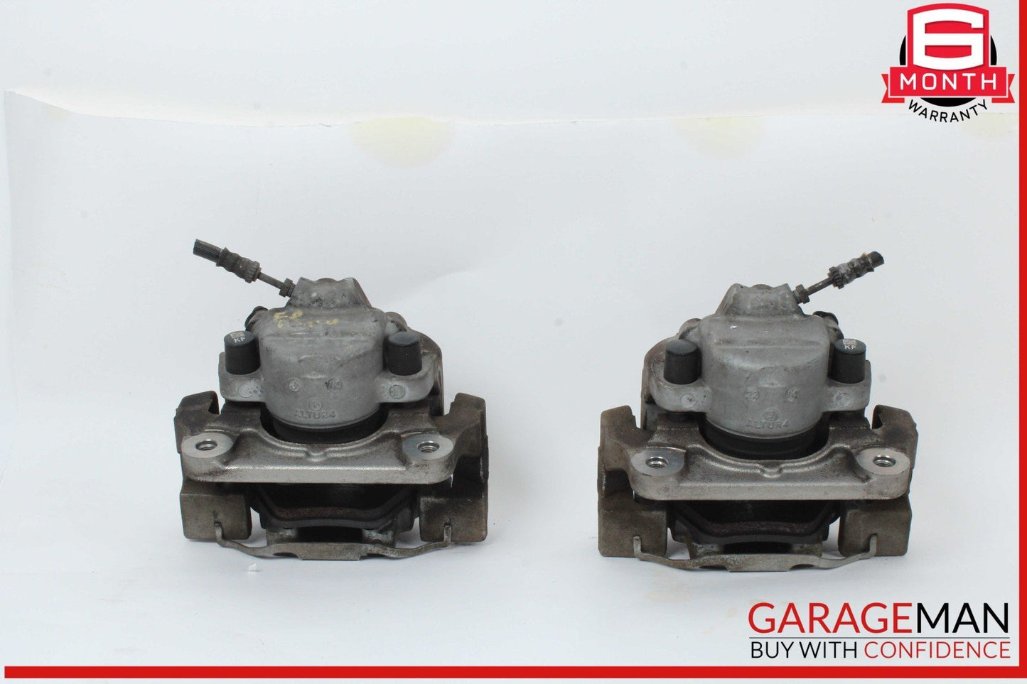 11-16 BMW 528i 535i 550i F10 Front Left and Right Side Brake Caliper Set OEM