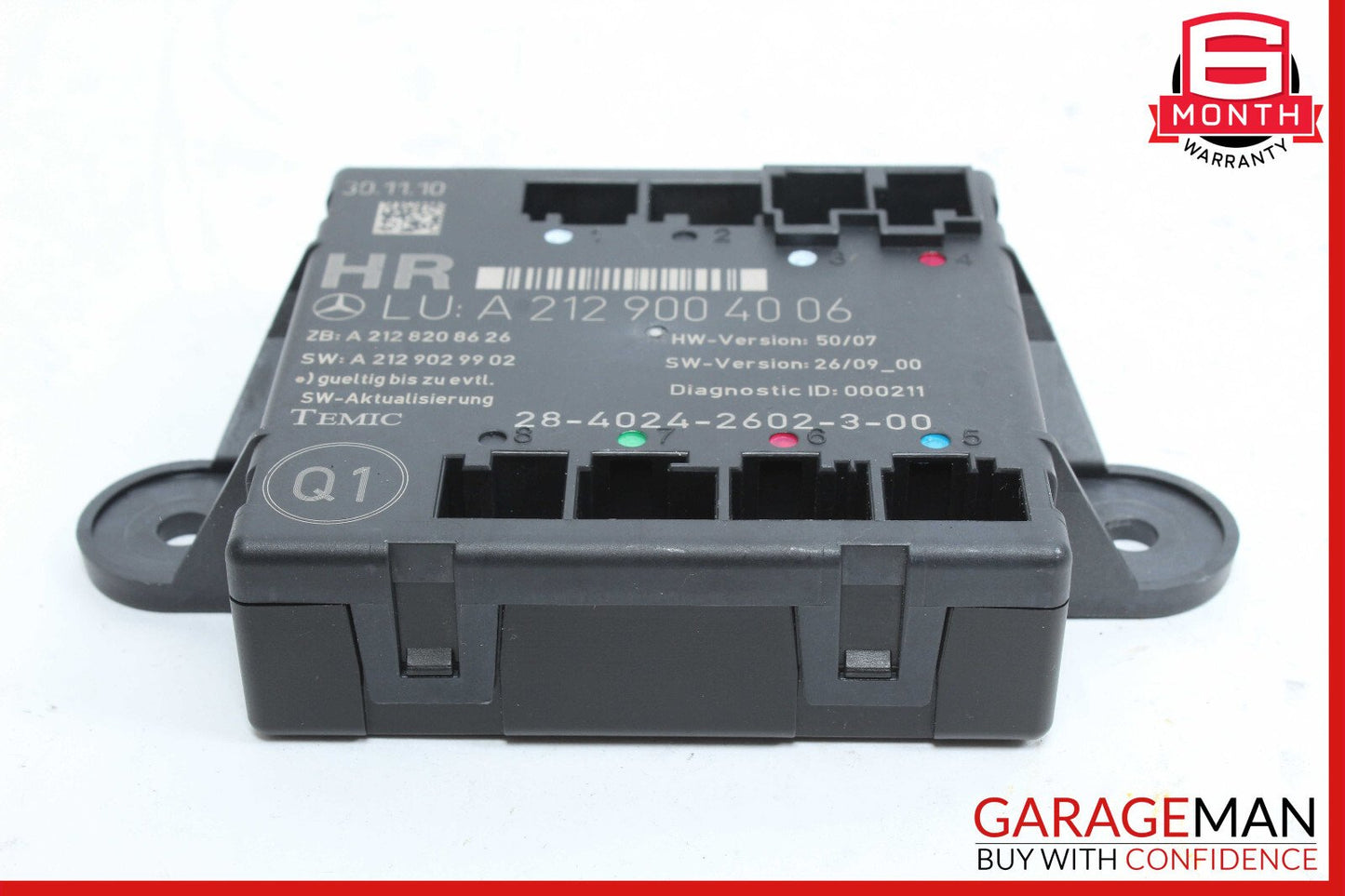 08-18 Mercedes W212 E350 C350 Rear Right Side Door Control Module 2129004006 OEM