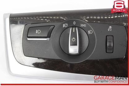 11-16 BMW 528i 535i 550i F10 Headlight Control Switch w/ Trim 9346838 OEM