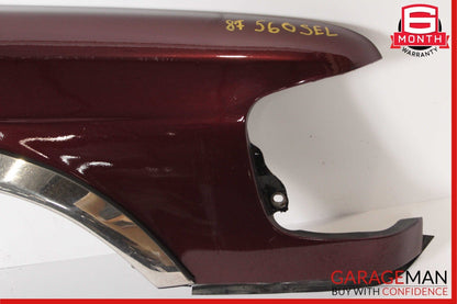 79-91 Mercedes W126 300SD 420SEL Front Right Side Wing Fender Panel Cover Red