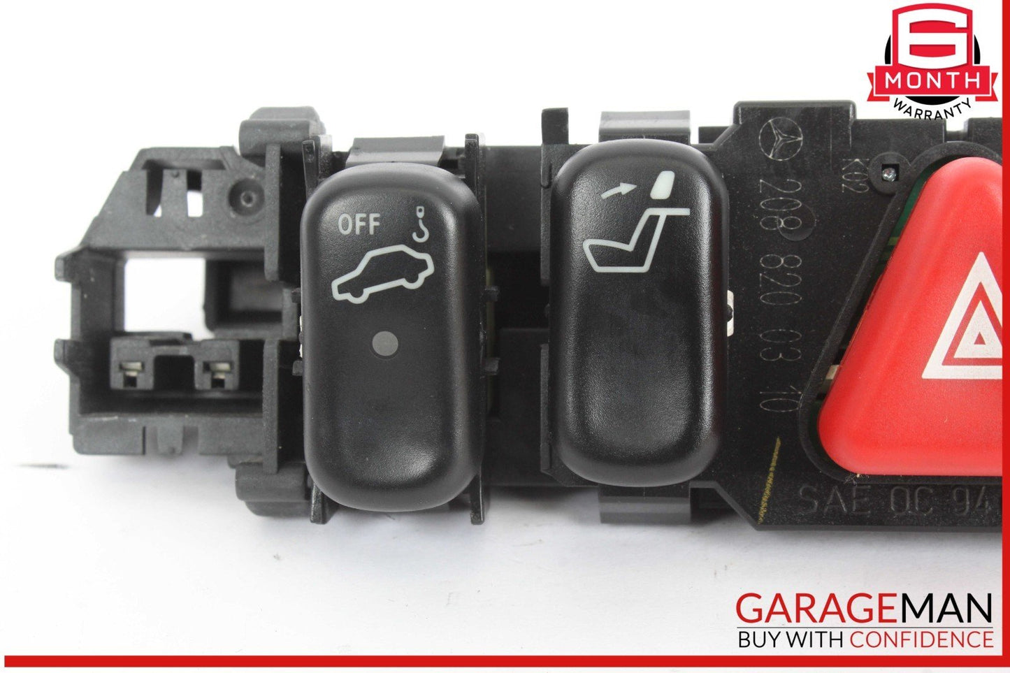 98-02 Mercedes W210 E320 CLK430 Hazard Light Door Lock Switch Control Panel