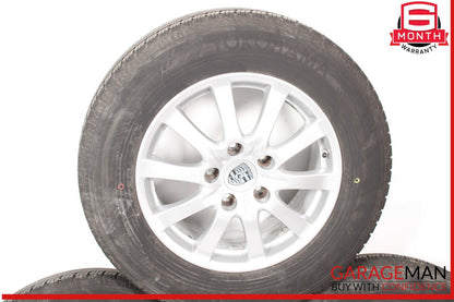 03-10 Porsche Cayenne 955 957 Complete Wheel Tire Rim Set 7.5J x 17 ET53 OEM