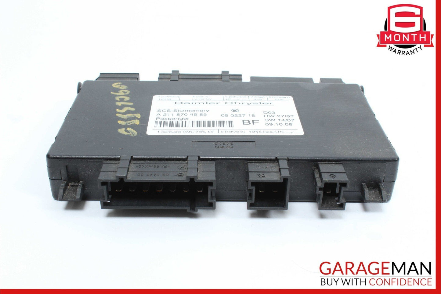 03-12 Mercedes W219 CLS550 GL450 Under Seat Control Module Front Right Side OEM