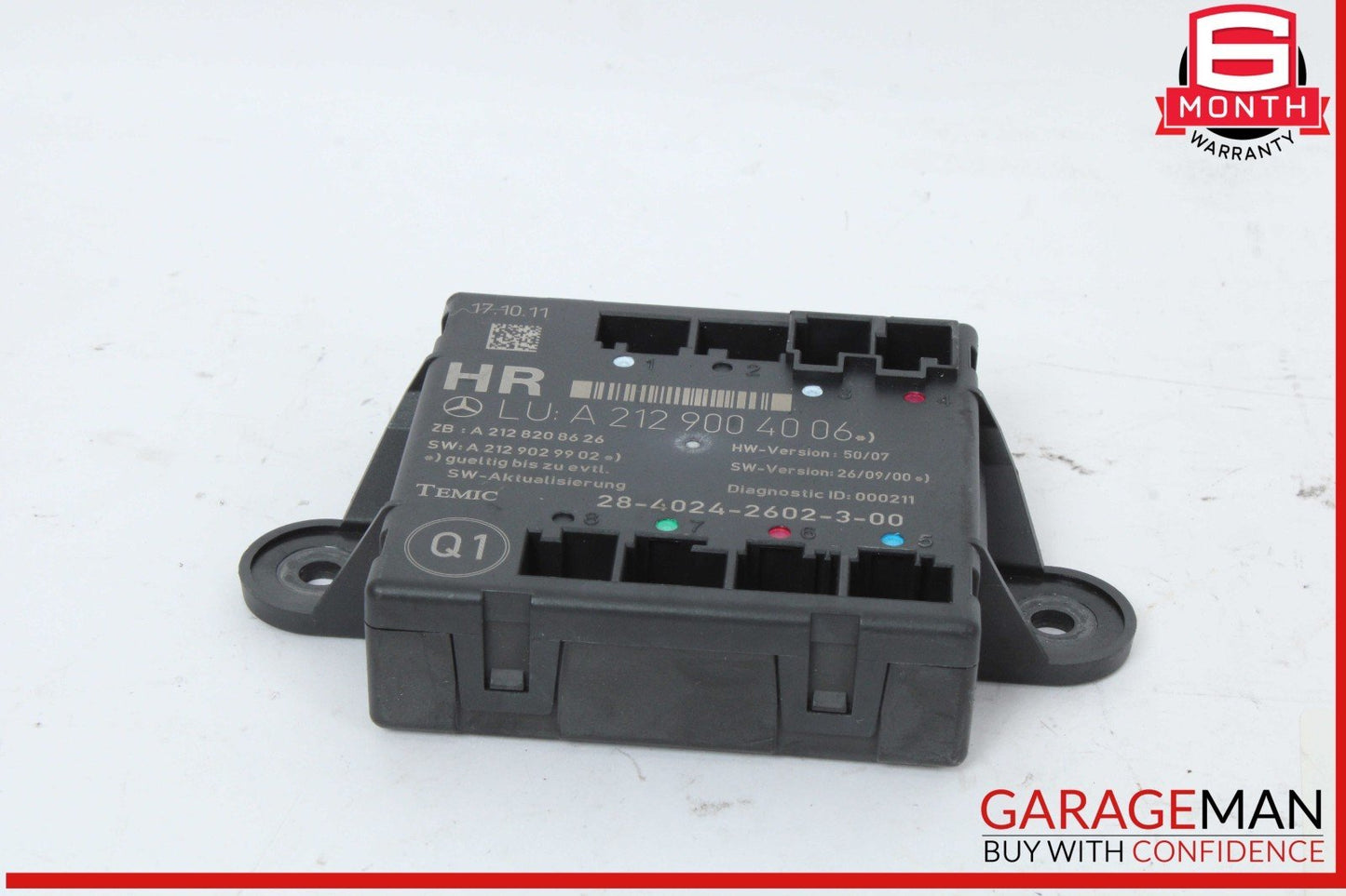 08-18 Mercedes X204 GLK350 Rear Right Side Door Control Module 2129004006 OEM