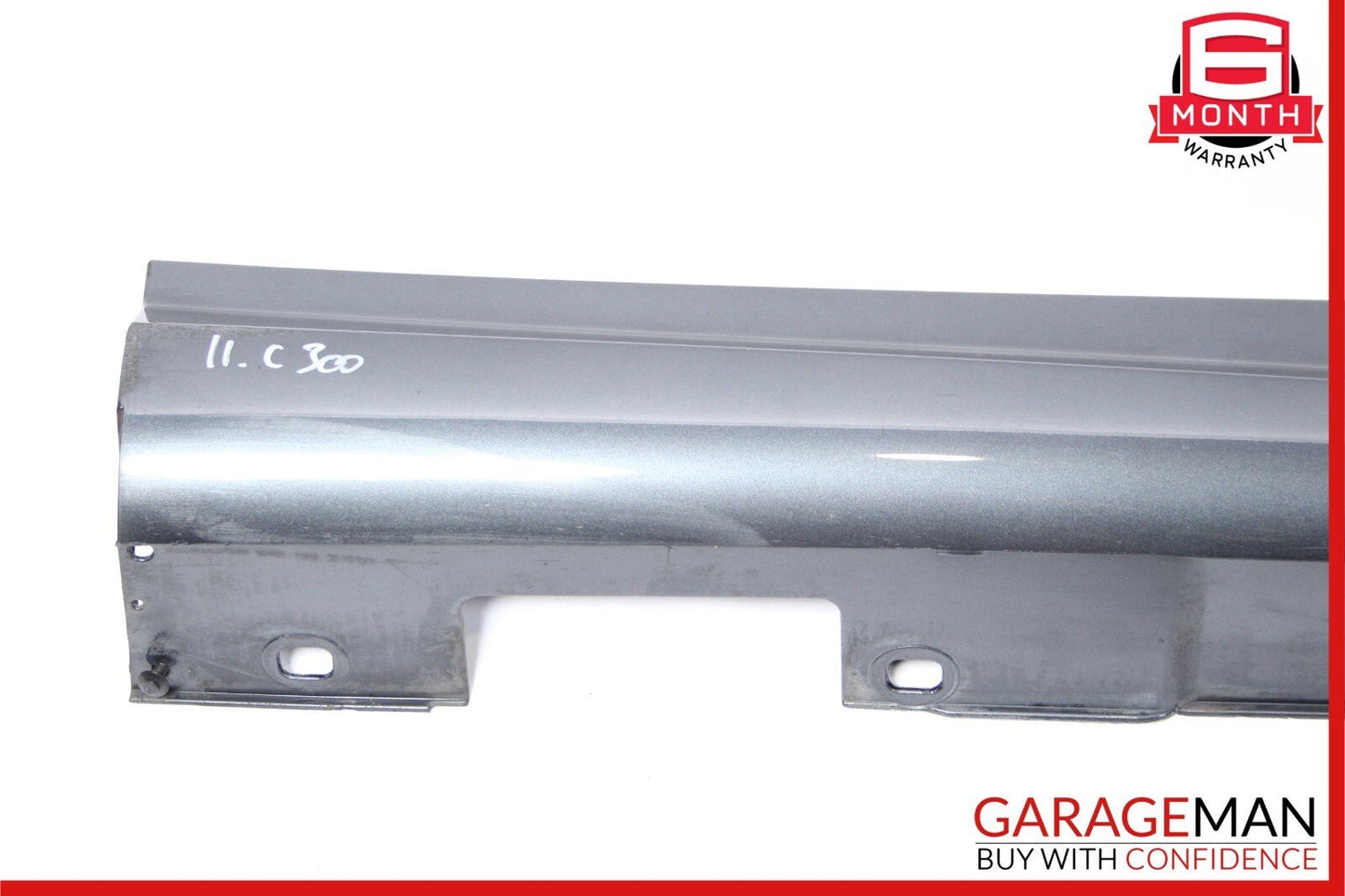 08-14 Mercedes W204 C250 C300 Sport Right Side Skirt Rocker Panel Moulding Gray