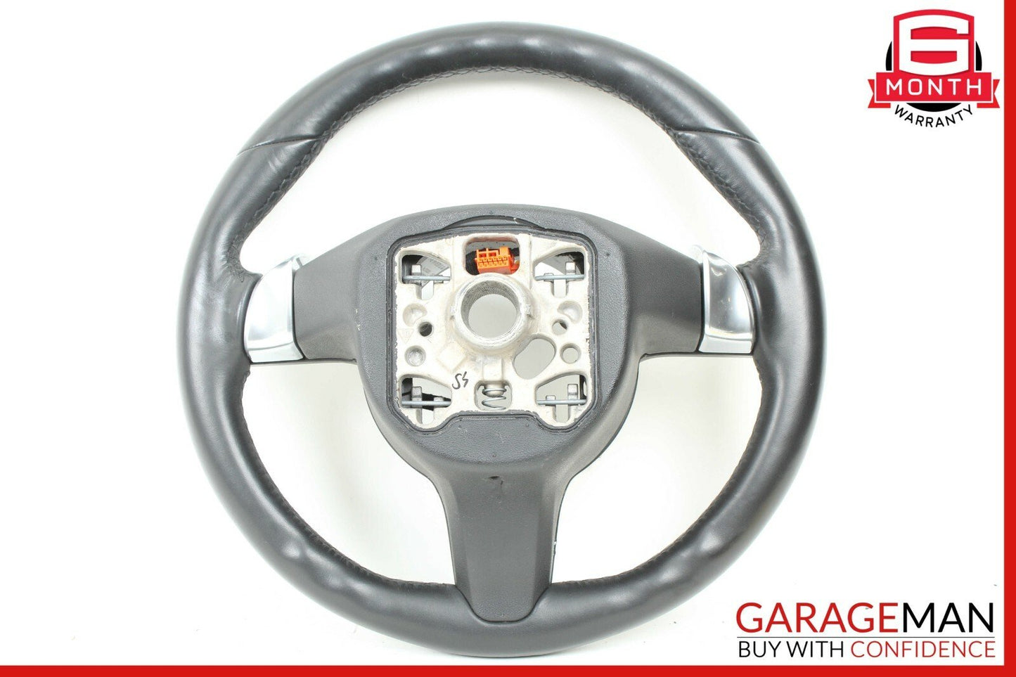 10-15 Porsche Cayenne Panamera Multifunction Steering Wheel Assembly Black OEM