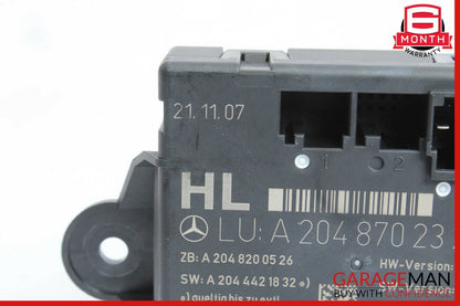 08-14 Mercedes W204 C300 C350 Rear Left Side Door Control Module 2048702326 OEM