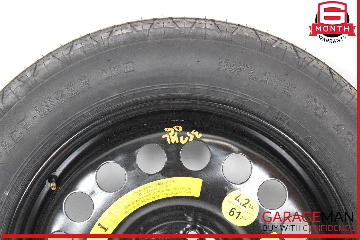 07-20 Mercedes X164 GL450 ML550 Emergency Spare Tire Wheel Donut Rim 18" 18 OEM