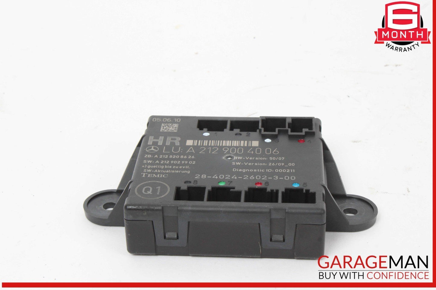 08-18 Mercedes W212 E350 Rear Right Side Door Control Module 2129004006 OEM