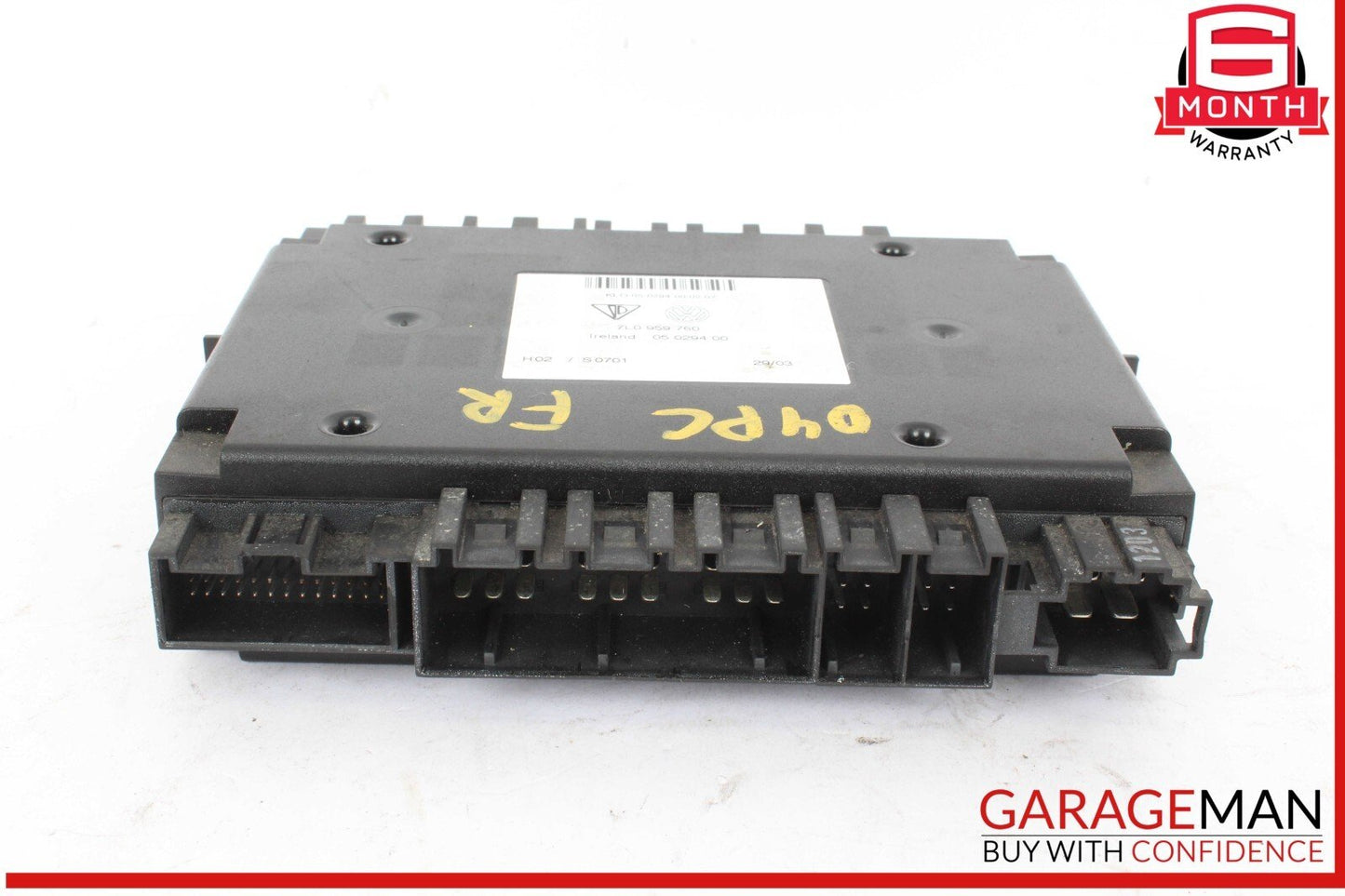 03-10 Porsche Cayenne S 955 Front Right Passenger Side Seat Control Module Unit