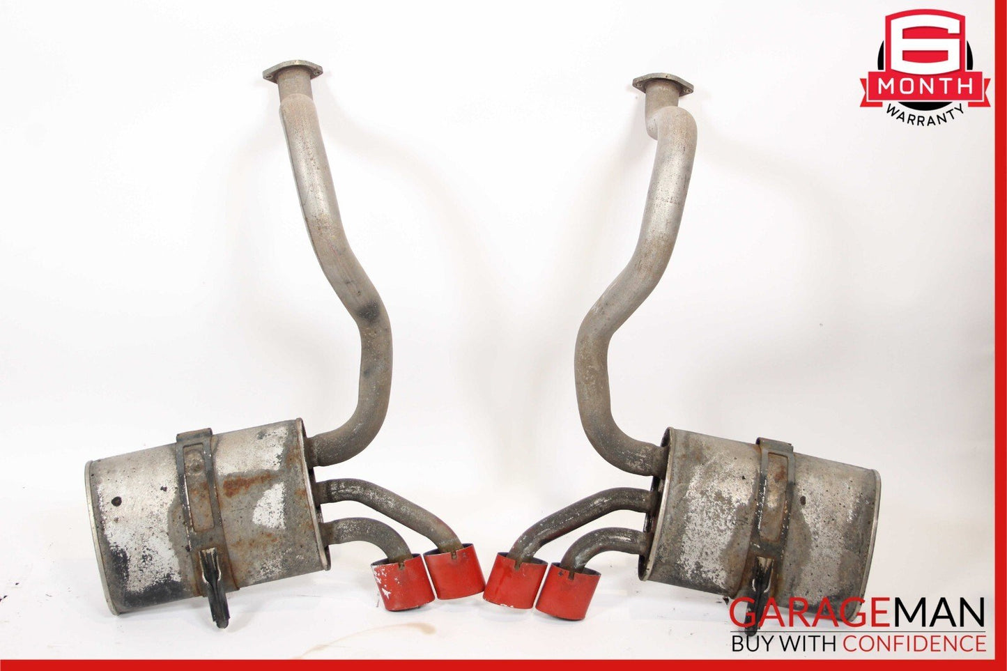 97-04 Chevy Corvette C5 Rear Right & Left Exhaust System Muffler Tips Assembly