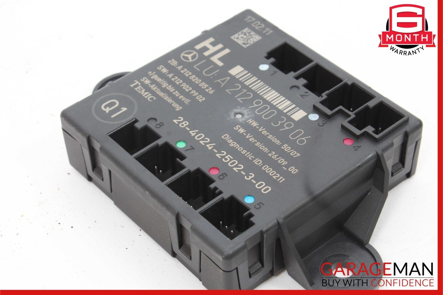 08-18 Mercedes W212 E350 C250 GLK350 CLS550 Rear Left Side Door Control Module