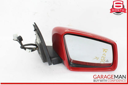 12-15 Mercedes W204 C250 C300 Front Right Side Mirror Door Rear View Red OEM