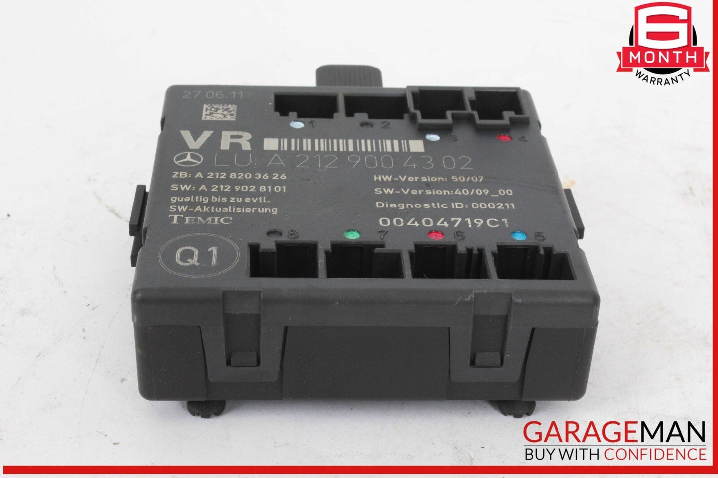 08-18 Mercedes W212 E350 Bluetec Front Right Passenger Side Door Control Module