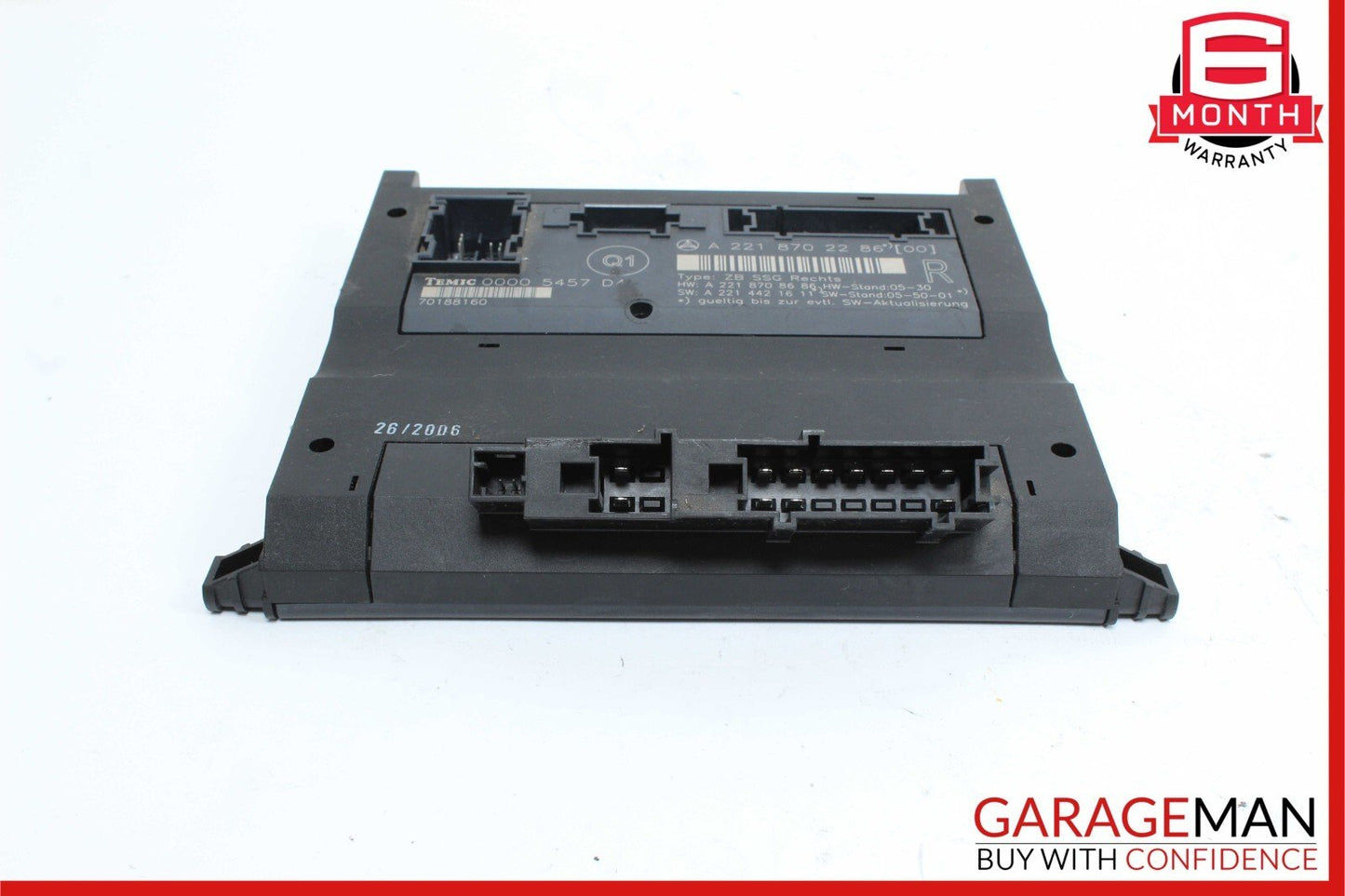 07-09 Mercedes W221 S550 Front Right Passenger Side Under Seat Control Module