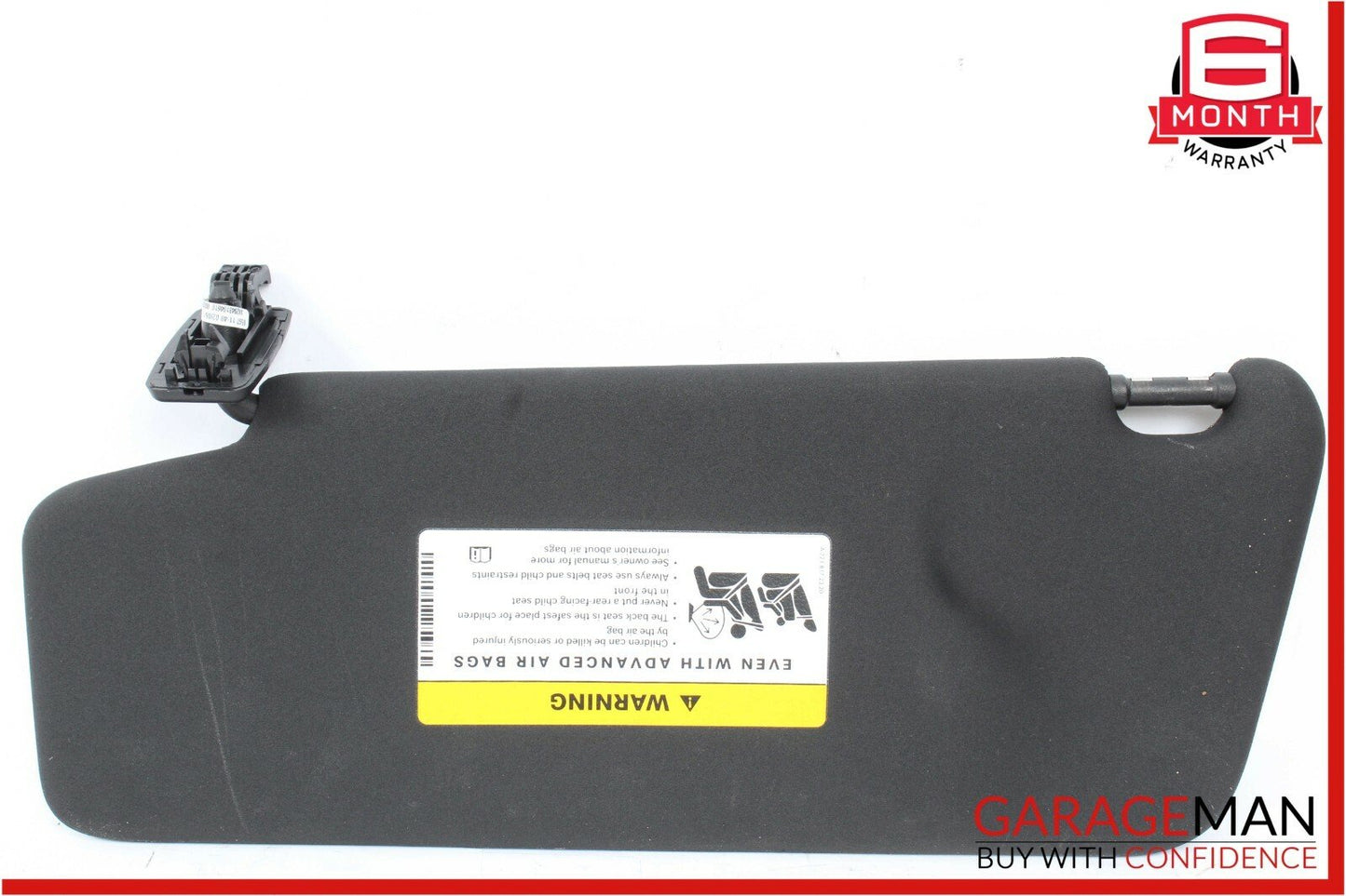 08-14 Mercedes W204 C350 C250 Front Right Side Sun Visor Sunvisor Shade Black