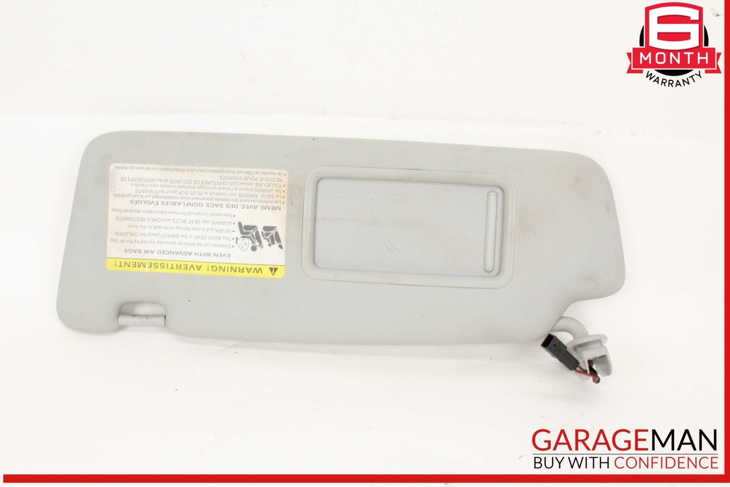 2009-2017 Audi A4 Front Left Driver Side Sun Visor Gray 8H0010501