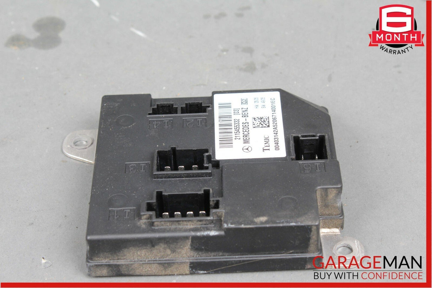 07-11 Mercedes W211 E350 E550 CLS550 Body Control Module BCM 2115455332 OEM