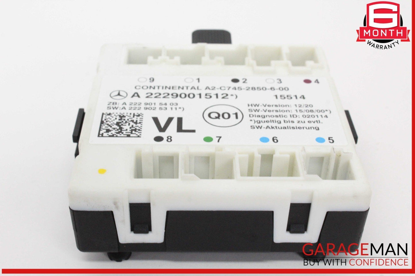 15-20 Mercedes W205 C300 Front Left Driver Side Door Control Module Unit OEM