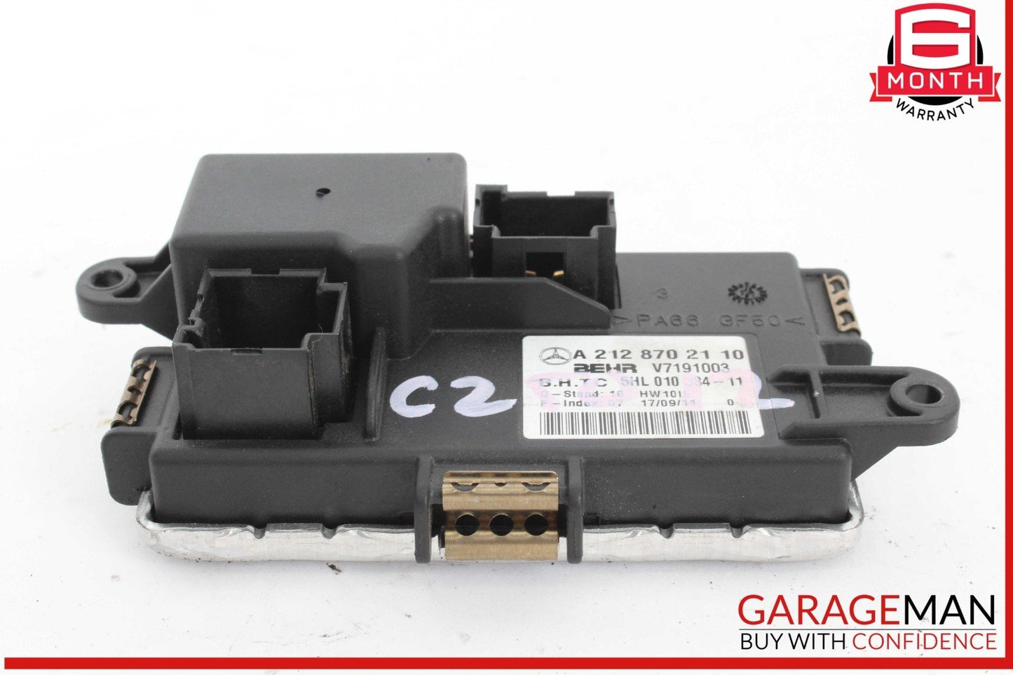 08-20 Mercedes W204 C250 Coupe GLK350 AC A/C Heater Fan Blower Motor Resistor