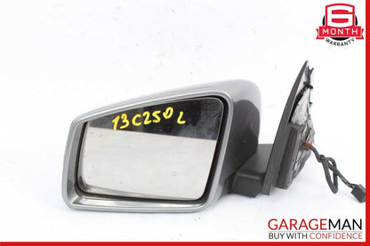 12-14 Mercedes W204 C250 Front Left Side Mirror Door Rear View Palladium Silver
