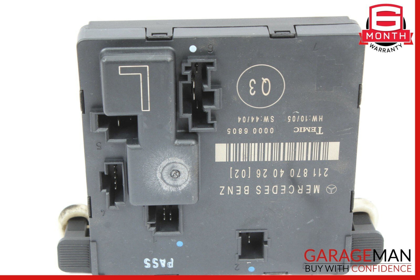 03-09 Mercedes W211 E550 E350 E63 AMG Rear Left Side Door Control Module Unit