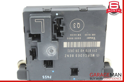 03-09 Mercedes W211 E550 E350 E63 AMG Rear Left Side Door Control Module Unit