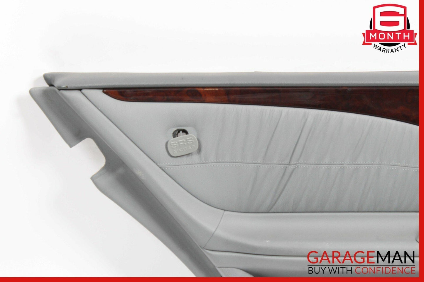 96-03 Mercedes W210 E320 Rear Left Driver Side Interior Door Panel Grey OEM