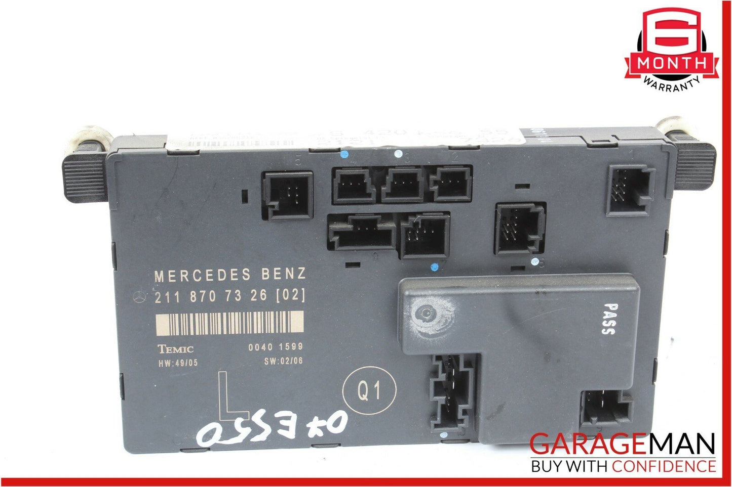 03-09 Mercedes E350 E500 E63 AMG Front Left Driver Side Door Controller Module