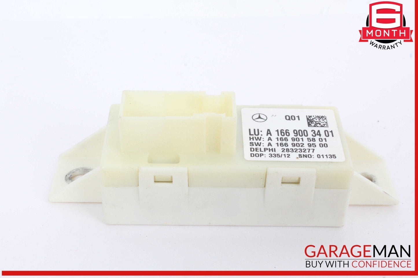 13-16 Mercedes W204 C250 Headlight Lamp Range Control Module Unit 1669003401 OEM