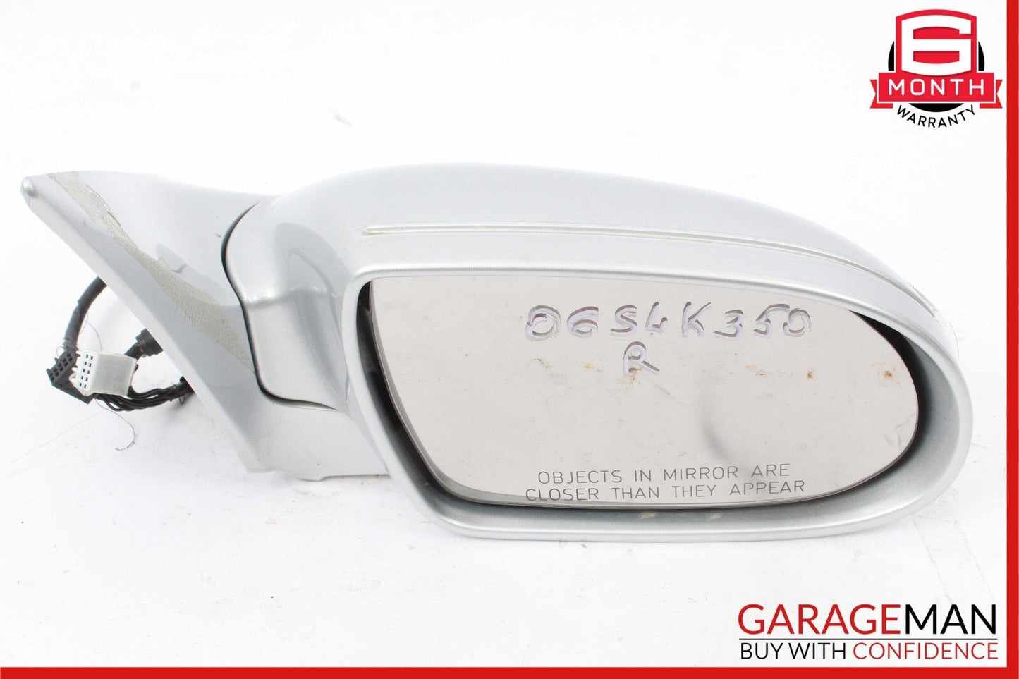 05-08 Mercedes R171 SLK280 SLK350 Front Right Side Mirror Door Rear View Silver