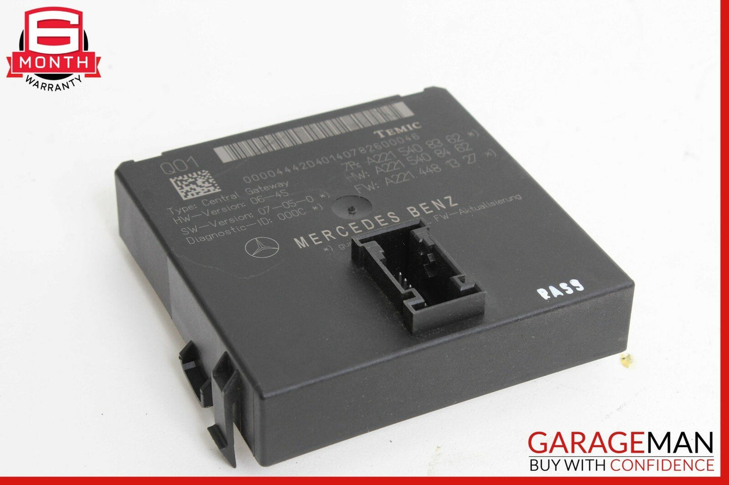 07-09 Mercedes W221 S550 CL550 Central Gateway Control Module 2215408362 OEM