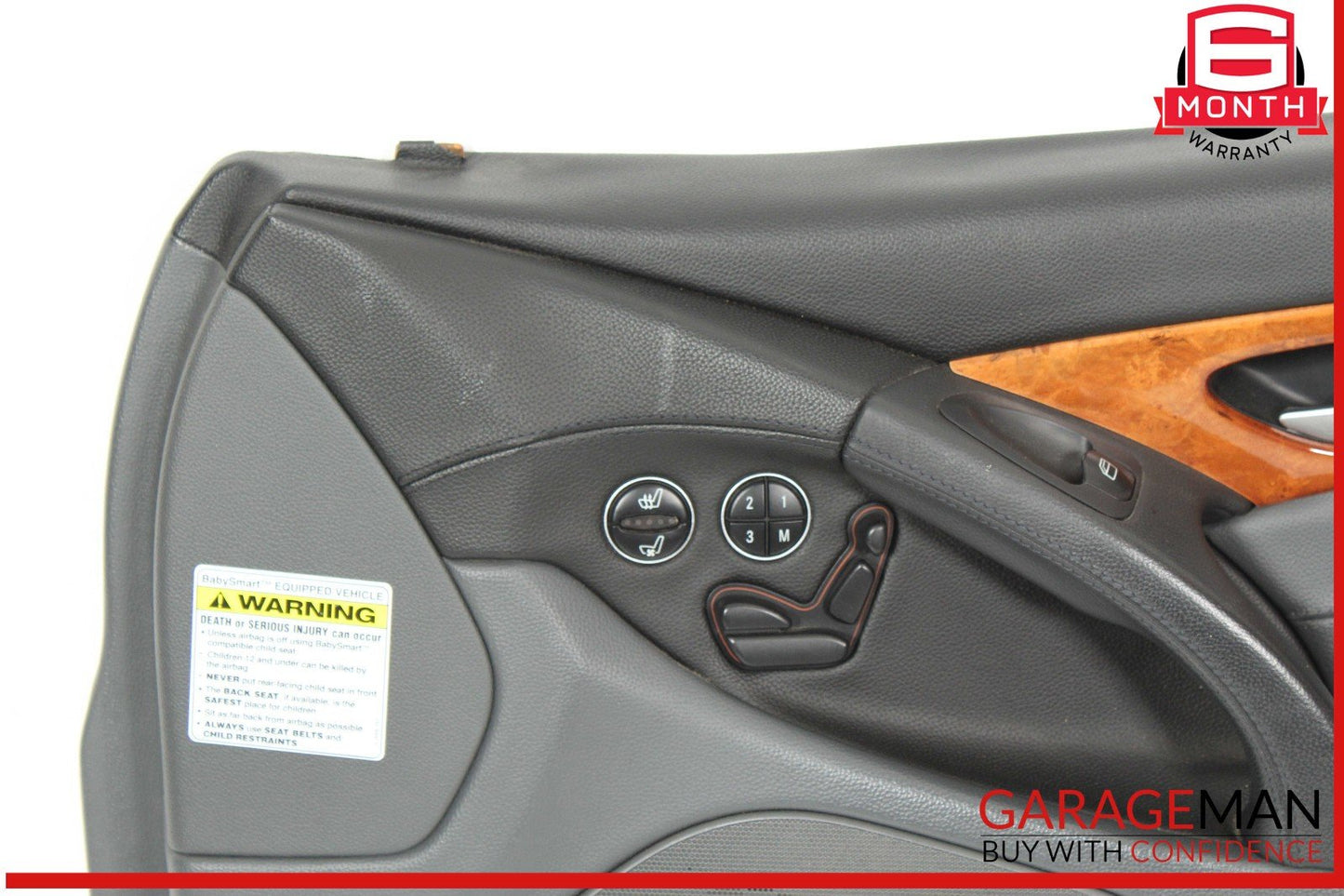 03-06 Mercedes R230 SL500 SL55 AMG Front Right Interior Door Panel Black OEM