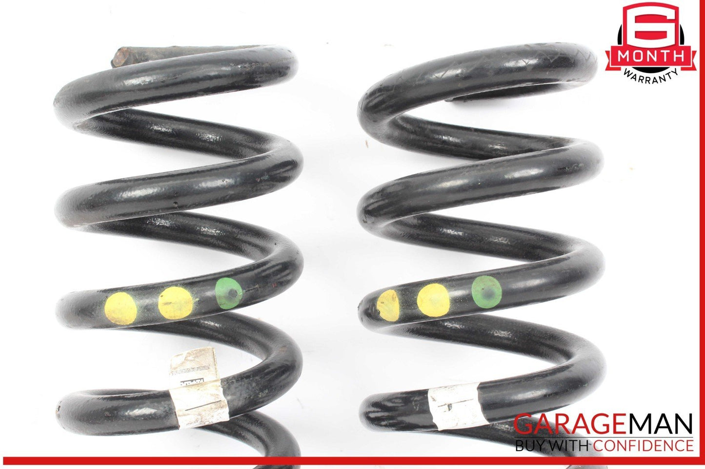14-17 Maserati Ghibli Rear Right & Left Side Suspension Coil Spring Absorber Set