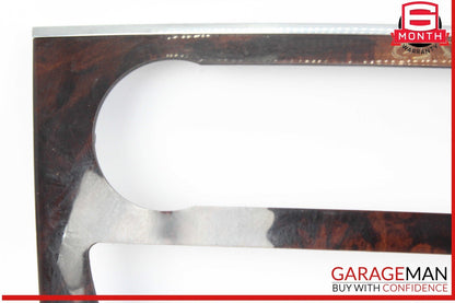 06-12 Mercedes W164 ML350 4MATIC Center Console Control Trim Panel Wood Bezel