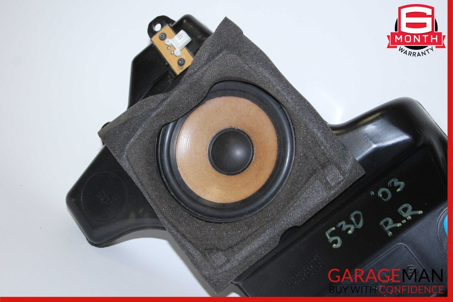 97-03 BMW E39 530i 540i Rear Side Shelf Subwoofer Speakers Assy Set of 2 Pc OEM
