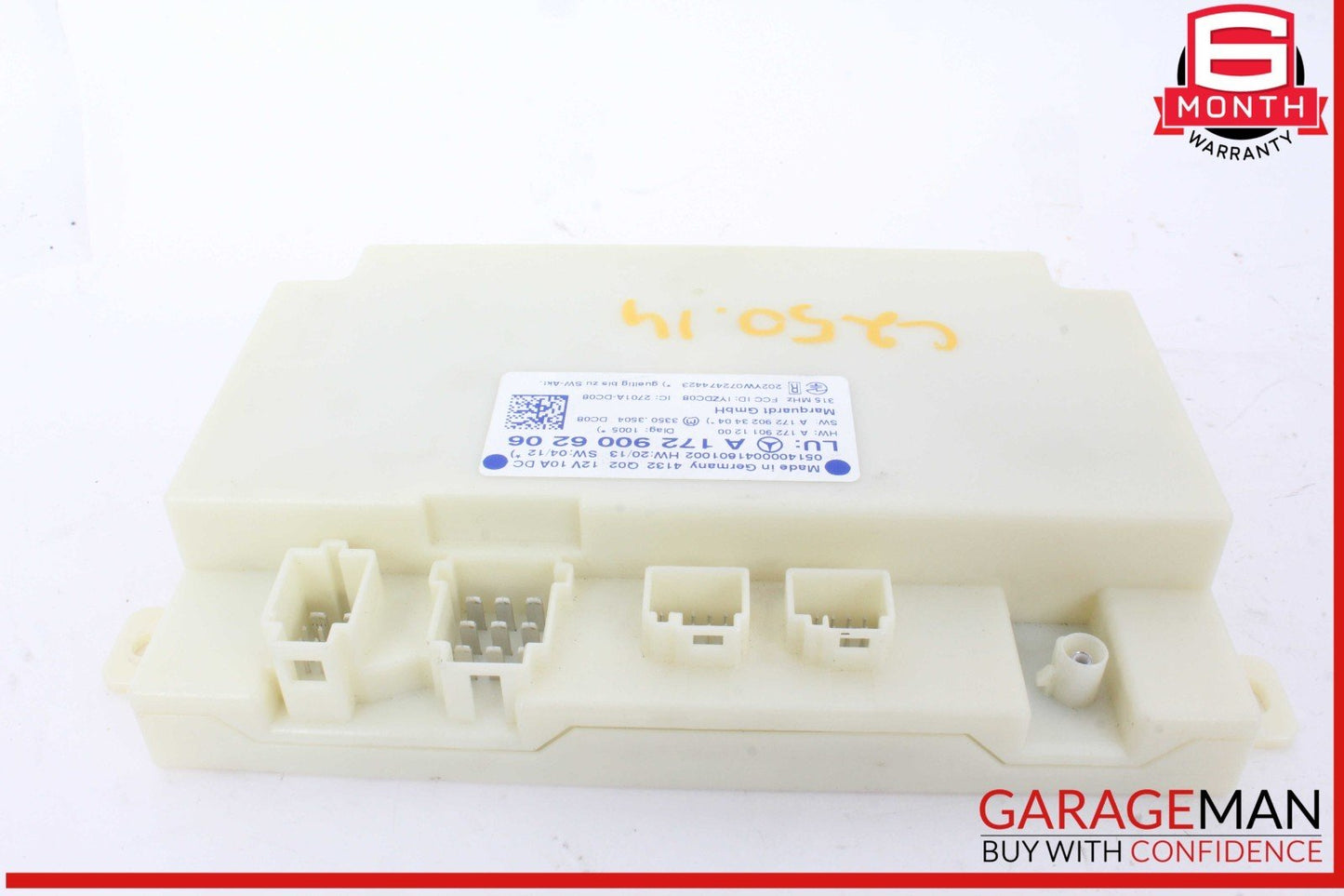 10-15 Mercedes W204 C250 CGI C300 Keyless Go Entry Control Module 1729006206 OEM