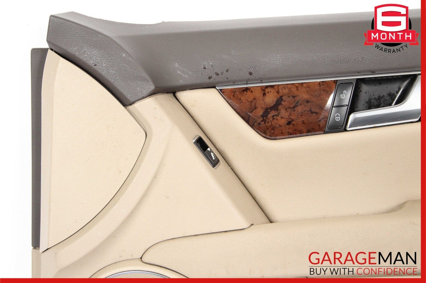 08-14 Mercedes W204 C250 Front Right Passenger Interior Door Panel Cover Beige