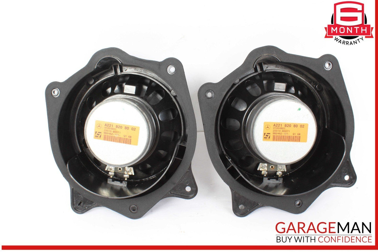 10-13 Mercedes W221 S550 Rear Left & Right Door Loud Speaker Speakers Set of 2
