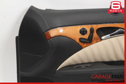07-09 Mercedes W211 E350 Front Right Complete Interior Door Panel Assembly Beige